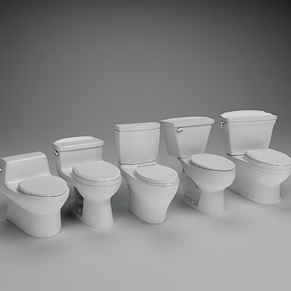 toto toilets 3d model - TOTO Toilets by ts303